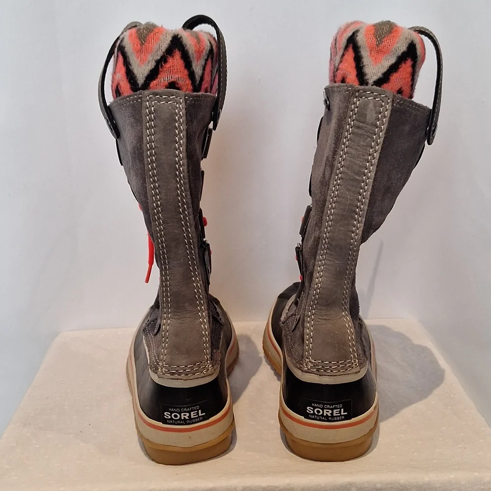 Sorel Joan of Arctic Knit II Neon Waterproof Insulated Tall Boots Size 8
